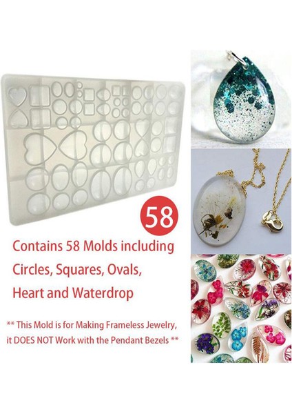 Silikon Reçine Kalıp Oval Gözyaşı Kare Kalp Yuvarlak Şekiller Polimer Kil Üretim Reçine Epoksi Kolye Küpe Dövme Diy Zanaat Kalıbı Yapmak (Yurt Dışından) fiyatları