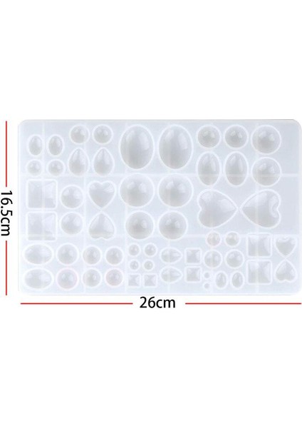 Silikon Reçine Kalıp Oval Gözyaşı Kare Kalp Yuvarlak Şekiller Polimer Kil Üretim Reçine Epoksi Kolye Küpe Dövme Diy Zanaat Kalıbı Yapmak (Yurt Dışından) fırsatları