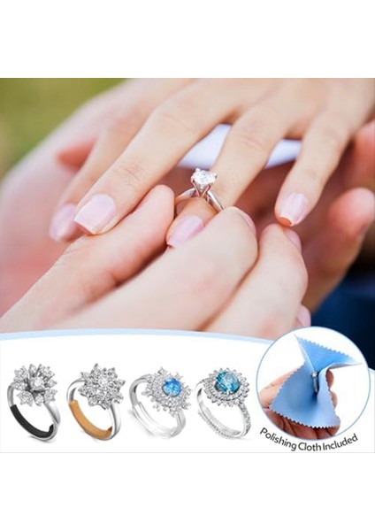 Gevşek Halkalar Için Halka Boyutu Ayarlayıcı- 1 Set Halka Boyutu Ayarlayıcıları Görünmez Halka Ayarlayıcı Halka Boyutu Ölçüm Aracı (Yurt Dışından) modelleri