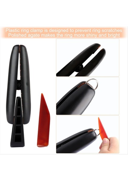 Mücevher Ring Sizer Araçlar Set Ring Mandrel Sizer Dahil Stick Mücevher Yapma El Sanatları Için Daha Fazla Araç Ölçüyor (Yurt Dışından) modelleri