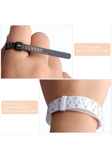 Mücevher Ring Sizer Araçlar Set Ring Mandrel Sizer Dahil Stick Mücevher Yapma El Sanatları Için Daha Fazla Araç Ölçüyor (Yurt Dışından) fırsatları