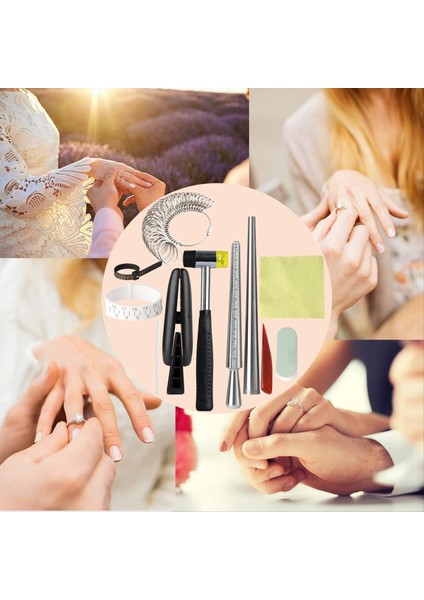 Mücevher Ring Sizer Araçlar Set Ring Mandrel Sizer Dahil Stick Mücevher Yapma El Sanatları Için Daha Fazla Araç Ölçüyor (Yurt Dışından) indirimleri