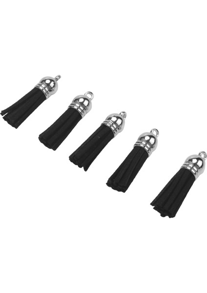 100PCS Anahtarlık Püskülleri Süet Püskül Kolyeler Dıy El Sanatları Için Anahtarlık Dekorasyonu (Siyah) (Yurt Dışından) modelleri