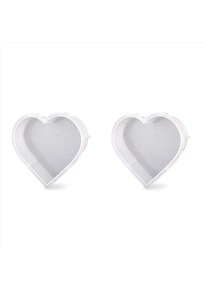 Reçine Için 2x Büyük Silikon Kalıplar Kalp Reçine Kalıbı Çiçeklerin Korunması Için Epoksi Reçine Kalıpları Reçine Sanatı Döküm (Yurt Dışından)