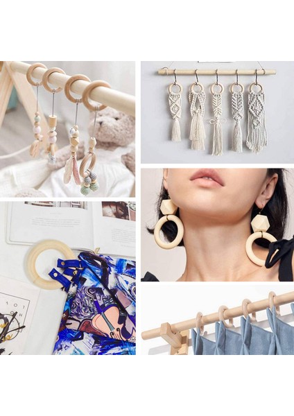 150 Pcs 25 Mm/1 Inç Ahşap Zanaat Yüzüğü Bitmemiş Ahşap Halkalar Dıy Projeleri Için Ahşap Kolye Konektörleri (Yurt Dışından) indirimleri