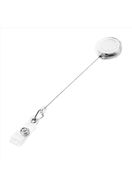 5x Geri Çekilebilir Kayak Geçidi Kimlik Kartı Rozeti Tutucu Klip Beyaz ile Ana Zincir Makaraları (Yurt Dışından) fırsatları