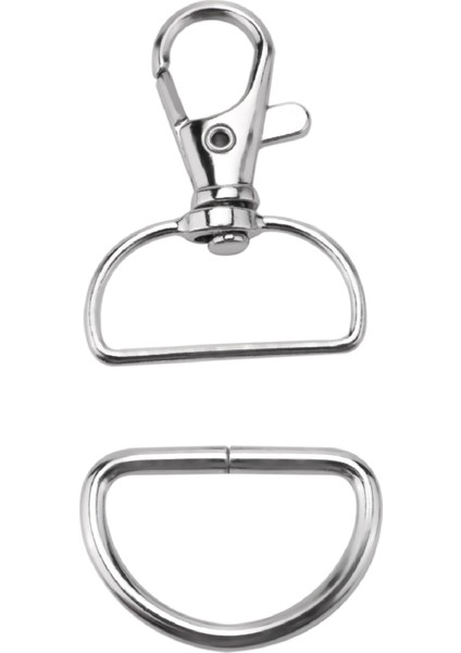 60PCS Kiracı ve Dikiş Projeleri Için Döner Snap Hooks ve D Halkaları (Genişlik Içinde 1 Inç) (Yurt Dışından)