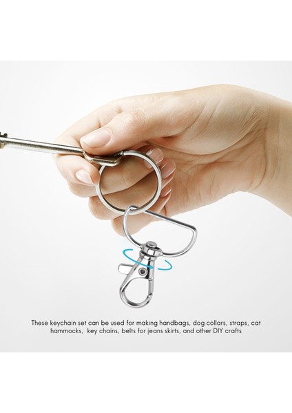 60PCS Kiracı ve Dikiş Projeleri Için Döner Snap Hooks ve D Halkaları (Genişlik Içinde 1 Inç) (Yurt Dışından) fiyatları