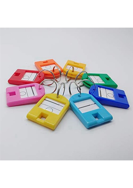 Halka ve Etiket Pencereli 16 Yay Kancası ve Anahtar Etiketleri ile Taşınabilir Metal Halka Anahtar Organizatörü (Yurt Dışından) modelleri