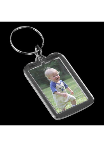 10 Adet Çok Fazla Keyring Dıy Çıkarılabilir Beyaz Dikdörtgen Fotoğraf Çerçevesi Anahtarlama 3 3X5CM (Yurt Dışından) modelleri