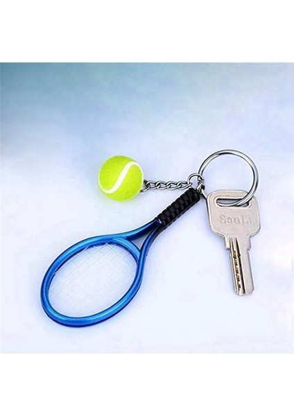 12PCS Mini Tenis Raket Anahtar Yüzük Moda Tenis Ball Split Ring Spor Lovers Takımı Için Anahtarlık (Yurt Dışından) fırsatları