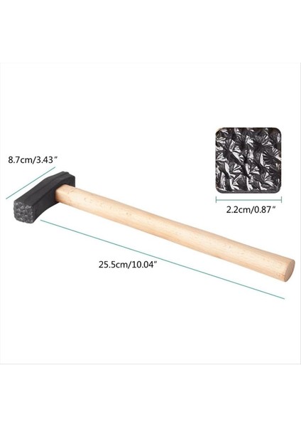 Tekstüre Çekiç Diy Takı Yapımı Aracı Ahşap Tutulmuş Metal Desen Tasarlı Tasarlanma Araçları No 6 (Yurt Dışından) modelleri