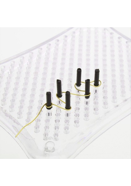 Wıg Jıg Tel Jig Yeni Başlayan Kit 3 x 4 Inç Açık Plastik Jig Içerir Plastik Mandal ve 2 Rulo El Sanatları Telini Içerir (Yurt Dışından) modelleri