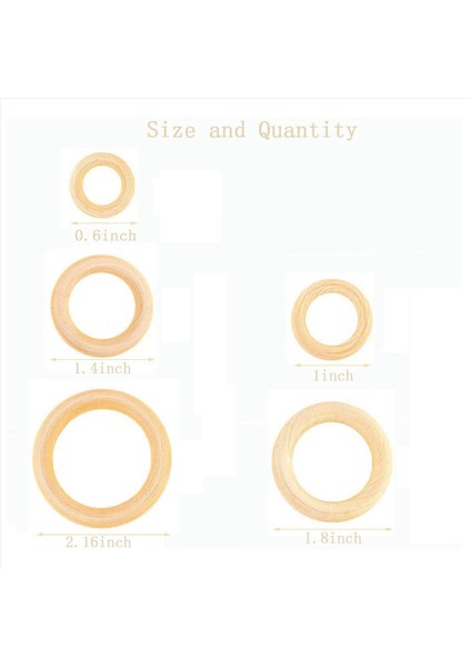240PCS Doğal Ahşap Yüzük Seti Bitmemiş Makrame Ahşap Yüzük Dıy Craft Için Ahşap Çemberler Yüzük Kolye Takı Yapımı (Yurt Dışından) fırsatları