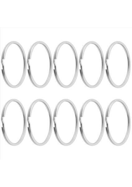 10X Li 50MM Anahtarlama Bölünmüş Halka Seti Ağır Hizmet Tipi Büyük Nikel Anahtar Döngü Yaylı Kasnak (Yurt Dışından) modelleri