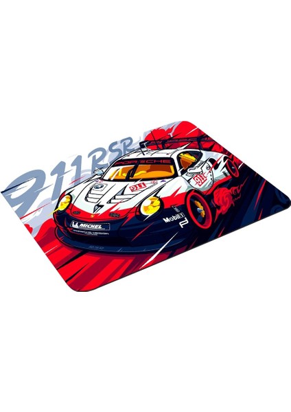 30X25 cm Küçük Boy Yarış Araba Tasarımlı Mouse Pad – Ultra Kaymaz Kauçuk Taban, Su Geçirmez Kumaş Yüzey, Dikişli Kenar, Oyun ve Ofis Kullanımı Için Geniş Masa Matı fırsatları
