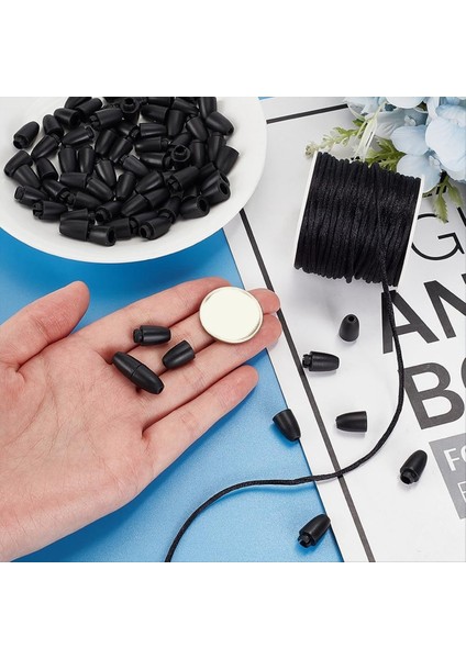 Kordon Kırılma Tokası 24MM Siyah Boncuk Namlu Konnektörü Dıy Kolye Bilezik Takı Yapımı Için Toka (Yurt Dışından) fırsatları