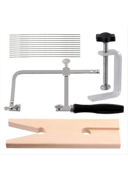 14 Parçalı Kuyumcu Testere At Combo Seti Ayarlanabilir Kuyumcu At Horse Mücevher Yapımı Için Ahşap Tezgah Araçları (Yurt Dışından)