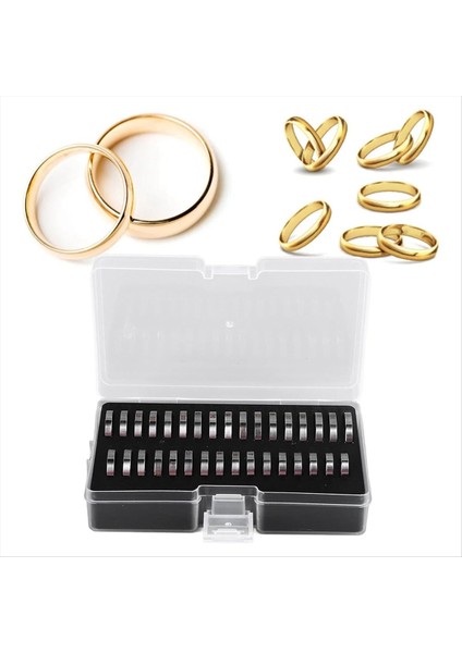 Yüzük Sizer Aracı Yüzük Terlemeleri Parmak Sizer Ölçüm Yüzük Aracı 33 Pcs Halka Sizleştirme Ölçüm Aracı Paslanmaz Çelik Halka Sizer (Yurt Dışından) fırsatları