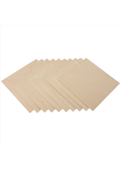 20PCS 20X20X0 2cm Basswood Levhalar Bitmemiş Ahşap Tahtası Dikdörtgen Boş Ahşap El Sanatları Için Ahşap Kesimler (Yurt Dışından) fiyatları