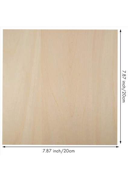 20PCS 20X20X0 2cm Basswood Levhalar Bitmemiş Ahşap Tahtası Dikdörtgen Boş Ahşap El Sanatları Için Ahşap Kesimler (Yurt Dışından) fırsatları