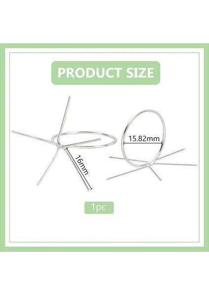 925 Gümüş 5 Prongs Yüzük Ayarları Gümüş-Boş Boş Parmak Halkası Ayarlanabilir Pençeler Yüzük Boş 15 82MM (Yurt Dışından) modelleri