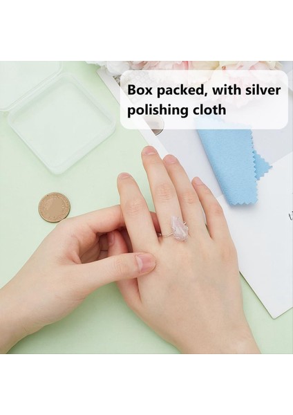 925 Gümüş 5 Prongs Yüzük Ayarları Gümüş-Boş Boş Parmak Halkası Ayarlanabilir Pençeler Yüzük Boş 15 82MM (Yurt Dışından) fırsatları