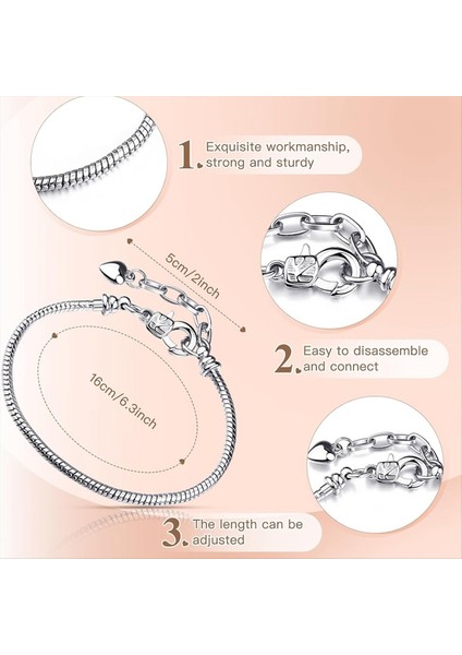Mücevher Yapımı Için Cazibe Bilezik Zincirleri 20 Adet Paslanmaz Çelik Yılan Zinciri Bilezikler Bilezik Yardımcı Alet (Yurt Dışından) modelleri