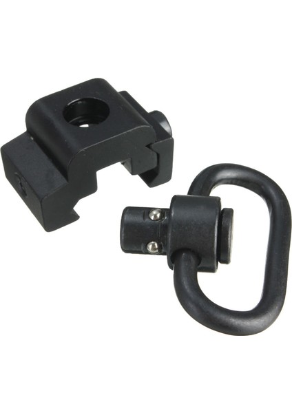 2x Hızlı Bırakma Qd Sling Döner Bağlantı W/ 20MM Picatinny Demiryolu Montajı Siyah (Yurt Dışından) fırsatları