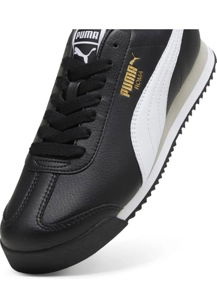 Roma Siyah-Beyaz Hakiki ve Sentetik Deri Unisex Sneaker Spor Ayakkabı 39686802 fırsatları