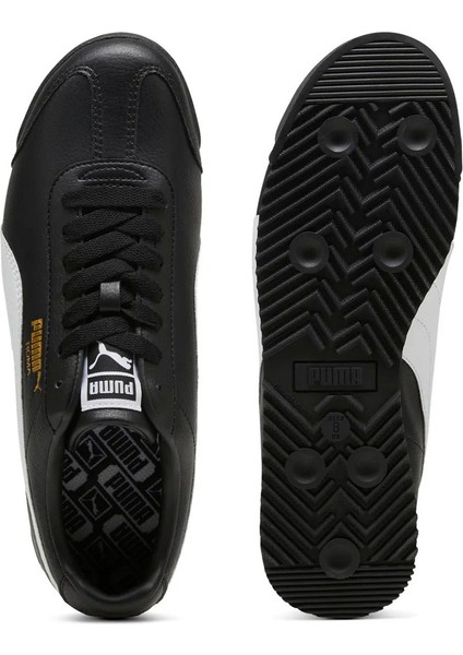 Roma Siyah-Beyaz Hakiki ve Sentetik Deri Unisex Sneaker Spor Ayakkabı 39686802 indirimleri