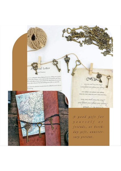 46PCS/SET Mix Kiti Eski Görünümlü Retro Antika Pirinç Bronz Dekoratif Vintage Anahtar Steampunk Takılar Kolye Takı (Yurt Dışından) indirimleri