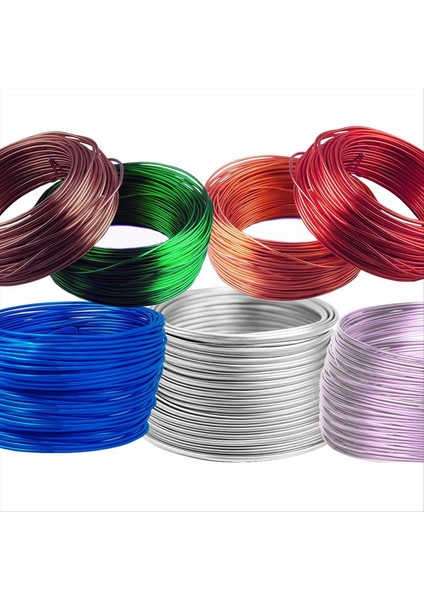 7rolls Takı Tel Craftwire Mücevher Yapımı 7 Tolar Her Renk 67 2 Ft Metal Tel Armatür Bükülebilir Tel (18GAUGE) (Yurt Dışından)