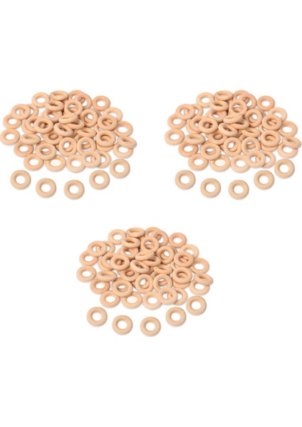 450 Pcs 25 Mm/1 Inç Ahşap Zanaat Yüzüğü Bitmemiş Ahşap Halkalar Dıy Projeleri Için Ahşap Kolye Konektörleri (Yurt Dışından)