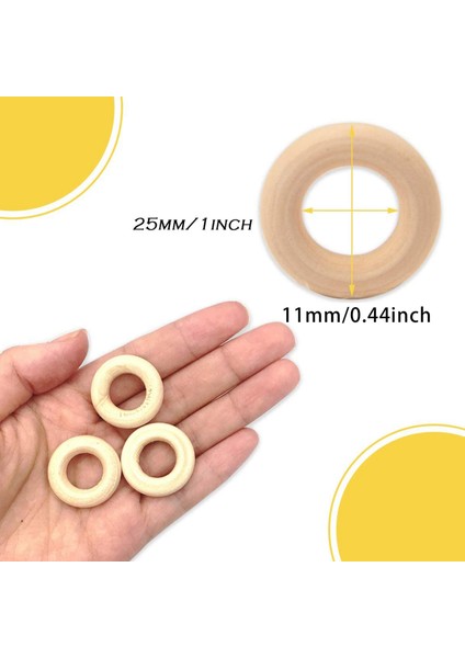 450 Pcs 25 Mm/1 Inç Ahşap Zanaat Yüzüğü Bitmemiş Ahşap Halkalar Dıy Projeleri Için Ahşap Kolye Konektörleri (Yurt Dışından) fırsatları