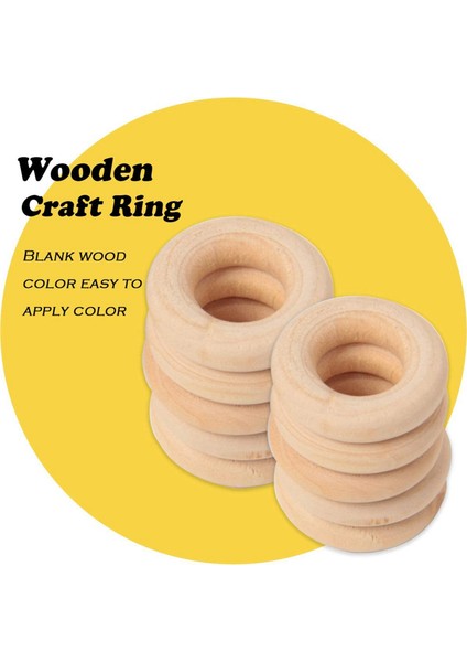 450 Pcs 25 Mm/1 Inç Ahşap Zanaat Yüzüğü Bitmemiş Ahşap Halkalar Dıy Projeleri Için Ahşap Kolye Konektörleri (Yurt Dışından) indirimleri