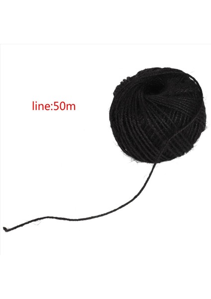 5x 50M String Jute Halk Scrapbooking Bahçecilik - Siyah (Yurt Dışından) indirimleri