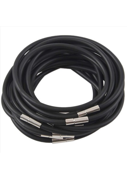 50 Siyah Kauçuk Dantel Gerdanlık Kolyesi 450X4MM Kadın Başına (Yurt Dışından) fiyatları