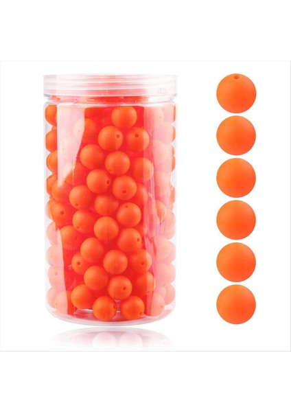 105PCS Bebek Silikon Gevşek Boncuk 15MM Diy Emzik Zinciri Aksesuarlar Için Mücevher Boncukları Için Bilezik Yuvarlak Boncuk P (Yurt Dışından)