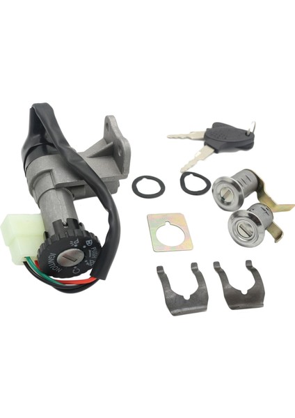 Motosiklet Kontağı Anahtarı Anahtar Kilit Seti 50CC 150CC Gy6 Scooter Moped Taotao Jonway Roketa (Yurt Dışından)