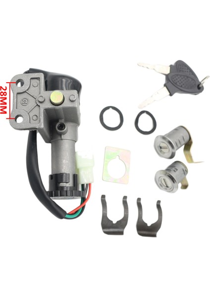 Motosiklet Kontağı Anahtarı Anahtar Kilit Seti 50CC 150CC Gy6 Scooter Moped Taotao Jonway Roketa (Yurt Dışından) modelleri