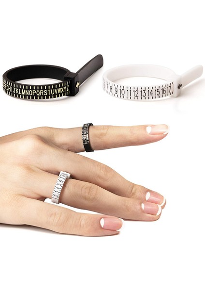 3pcs Ring Boyutu Ölçüm Aracı Yeniden Kullanılabilir Parmak Boyutu Seti 2 Amerikan ve 1 Ingiliz Halka Ölçüm Aracı (Yurt Dışından) fiyatları