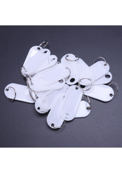 Beyaz Taşınabilir Plastik Anahtar Fob Anahtar Etiket Kimliği Etiketleri 80 Parça (Yurt Dışından) fiyatları