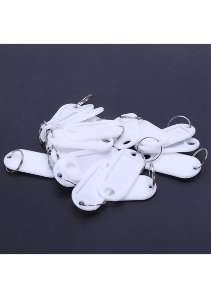 Beyaz Taşınabilir Plastik Anahtar Fob Anahtar Etiket Kimliği Etiketleri 80 Parça (Yurt Dışından) modelleri