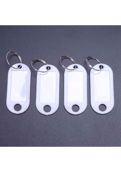 Beyaz Taşınabilir Plastik Anahtar Fob Anahtar Etiket Kimliği Etiketleri 80 Parça (Yurt Dışından) fırsatları