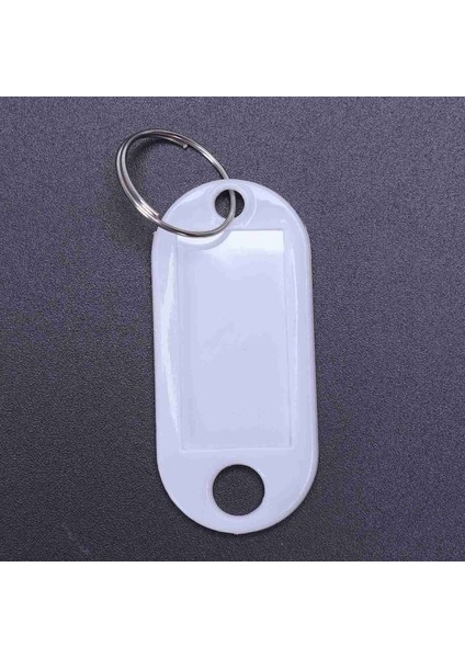 Beyaz Taşınabilir Plastik Anahtar Fob Anahtar Etiket Kimliği Etiketleri 80 Parça (Yurt Dışından) indirimleri