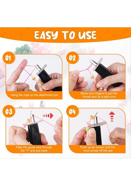 Güvenli Düğümler Oluşturmak Için 2 Adet Takı Boncuk Düğümleme Aracı Mücevher Yapımı Için Inci Mücevher Yapım Aracı (Yurt Dışından) modelleri