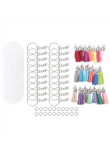 Akrilik Anahtarlık Boş Seti Şeffaf Yuvarlak Akrilik Boş Dökme (5 Inç) Vinil Reçine Zanaat Projesi Için Uygun (Yurt Dışından) fiyatları