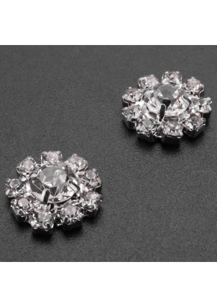 Kristal Rhinestone Düğmesi Düz Arka Dekorasyon Dıy 15MM 20 Pcs (Yurt Dışından) fırsatları