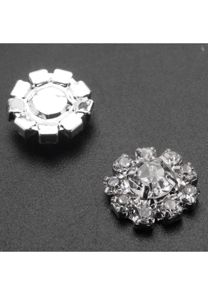 Kristal Rhinestone Düğmesi Düz Arka Dekorasyon Dıy 15MM 20 Pcs (Yurt Dışından) indirimleri